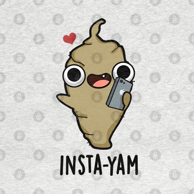 Insta-yam Cute Yam Veggie Pun by punnybone